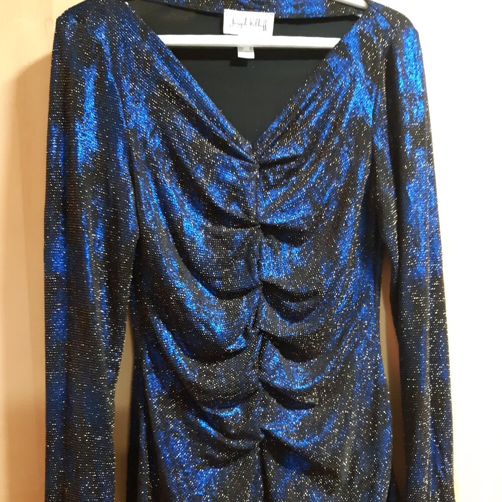Midnight Blue Joseph Ribkoff Shimmer Top